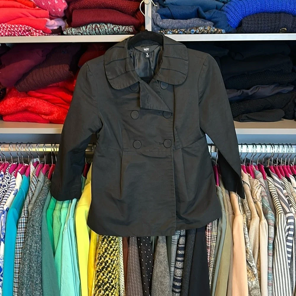 Mossimo black rain jacket size S